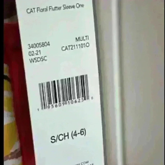 New Catalina Tropical One Piece Red Floral Swimsuit Padded Size 4/6 Small - Picture 4 of 5